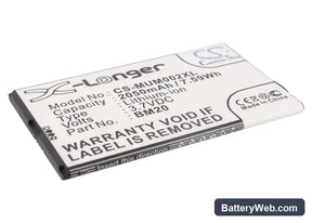 Xiaomi MI2 Replacement Battery, 3.7V, 2050mAh, Li-ion 1