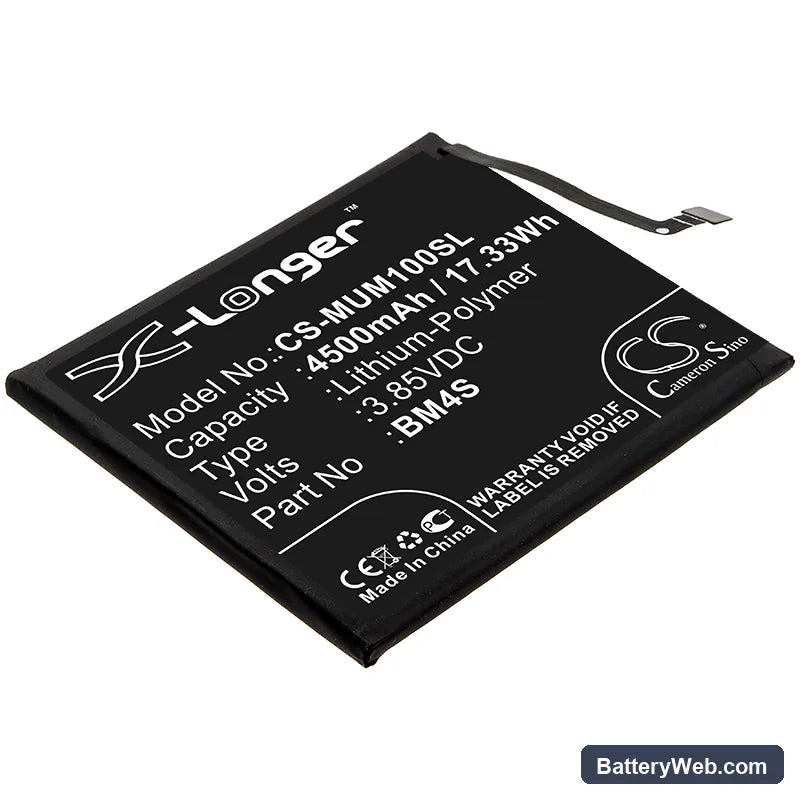 Xiaomi Redmi 10X Replacement Battery, 3.85V, 4500mAh, Li-Polymer 1