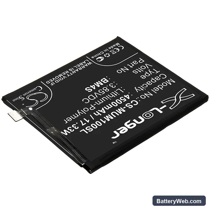 Xiaomi Redmi 10X Replacement Battery, 3.85V, 4500mAh, Li-Polymer 2