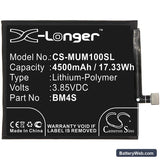 Xiaomi Redmi 10X Replacement Battery, 3.85V, 4500mAh, Li-Polymer 3