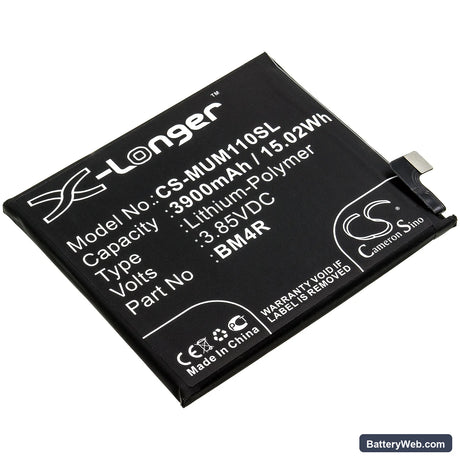 Xiaomi Mi 10 Lite Replacement Battery, 3.85V, 3900mAh, Li-Polymer 1
