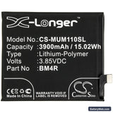 Xiaomi Mi 10 Lite Replacement Battery, 3.85V, 3900mAh, Li-Polymer 3