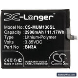 Xiaomi Redmi Go Replacement Battery, 3.85V, 2900mAh, Li-Polymer 3
