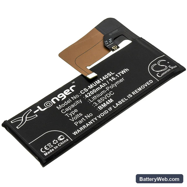 Xiaomi Mi 10 Pro Replacement Battery, 3.85V, 4200mAh, Li-Polymer 1