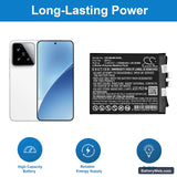 Xiaomi 24129PN74C Replacement Battery, 3.85V, 5200mAh, Li-Polymer 1