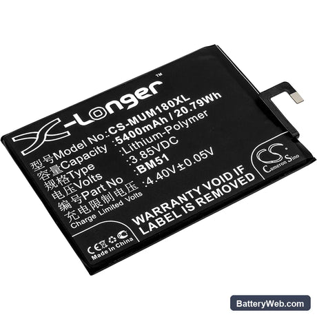 Xiaomi Mi Max 3 Replacement Battery, 3.85V, 5400mAh, Li-Polymer 1