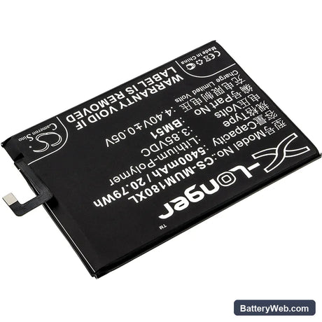 Xiaomi Mi Max 3 Replacement Battery, 3.85V, 5400mAh, Li-Polymer 2