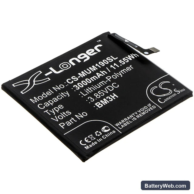 Xiaomi Mi Play Replacement Battery, 3.85V, 3000mAh, Li-Polymer 1