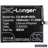 Xiaomi Mi Play Replacement Battery, 3.85V, 3000mAh, Li-Polymer 3
