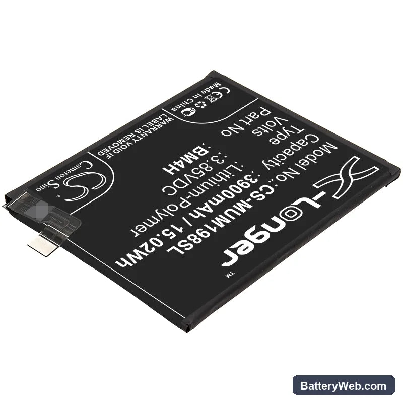 Xiaomi 9 Pro 5G Replacement Battery, 3.85V, 3900mAh, Li-Polymer 2