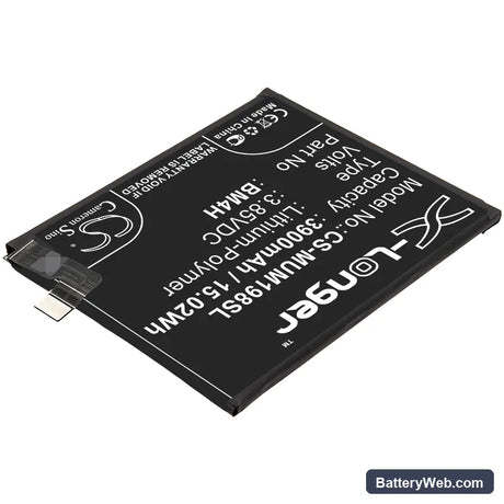 Xiaomi 9 Pro 5G Replacement Battery, 3.85V, 3900mAh, Li-Polymer 2