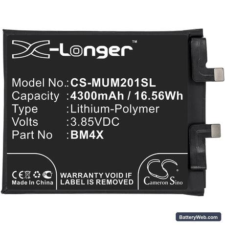 Xiaomi Mi 11 5G Replacement Battery, 3.85V, 4300mAh, Li-Polymer 3