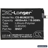 Xiaomi Poco X3 NFC Replacement Battery, 3.85V, 4950mAh, Li-Polymer 3
