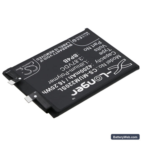 Xiaomi Mi 12 Lite 5G Replacement Battery, 3.87V, 4200mAh, Li-Polymer 2