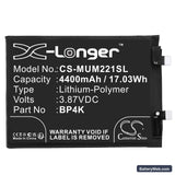 Xiaomi Note 12 Pro Replacement Battery, 3.87V, 4400mAh, Li-Polymer 3