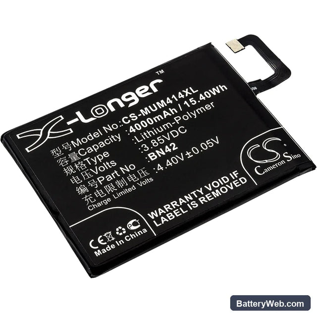 Xiaomi Hongmi 4 Replacement Battery, 3.85V, 4000mAh, Li-Polymer 1