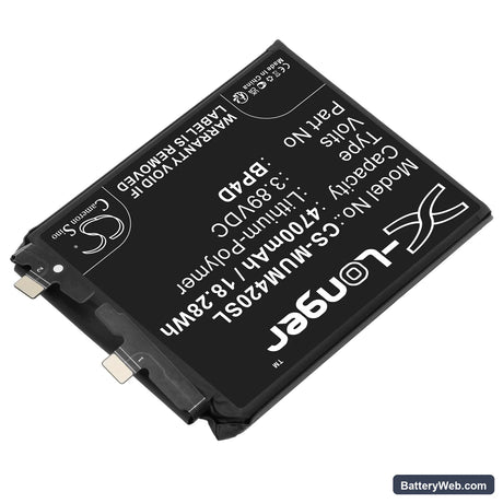 Xiaomi 13 Pro Replacement Battery, 3.89V, 4700mAh, Li-Polymer 2