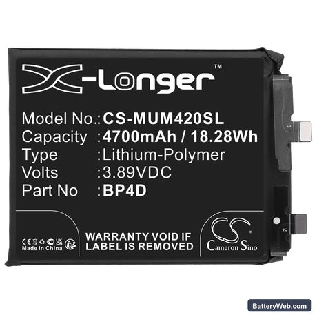 Xiaomi 13 Pro Replacement Battery, 3.89V, 4700mAh, Li-Polymer 3