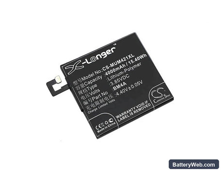 Xiaomi Redmi Pro Replacement Battery, 3.85V, 4000mAh, Li-Polymer 1