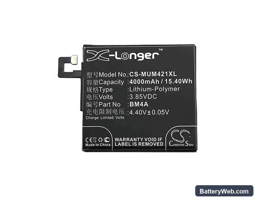 Xiaomi Redmi Pro Replacement Battery, 3.85V, 4000mAh, Li-Polymer 3