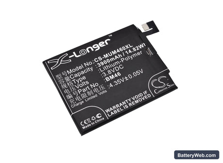 Redmi Replacement Battery, 3.8V, 3900mAh, Li-Polymer 1