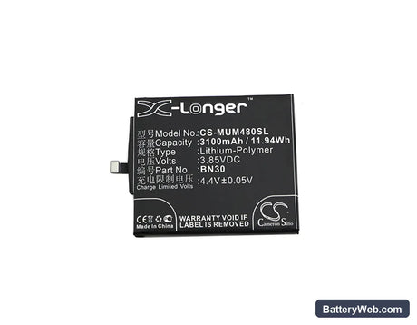 Xiaomi Mi 4A Replacement Battery, 3.85V, 3100mAh, Li-Polymer 3