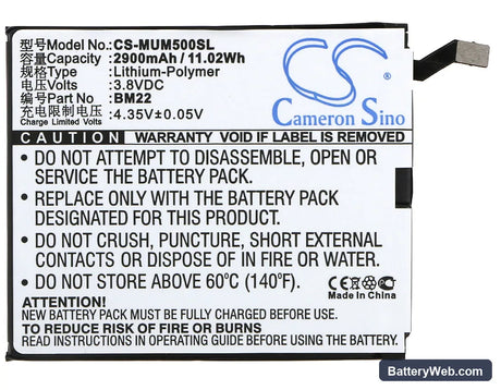 Xiaomi Mi5 Replacement Battery, 3.8V, 2900mAh, Li-Polymer 5