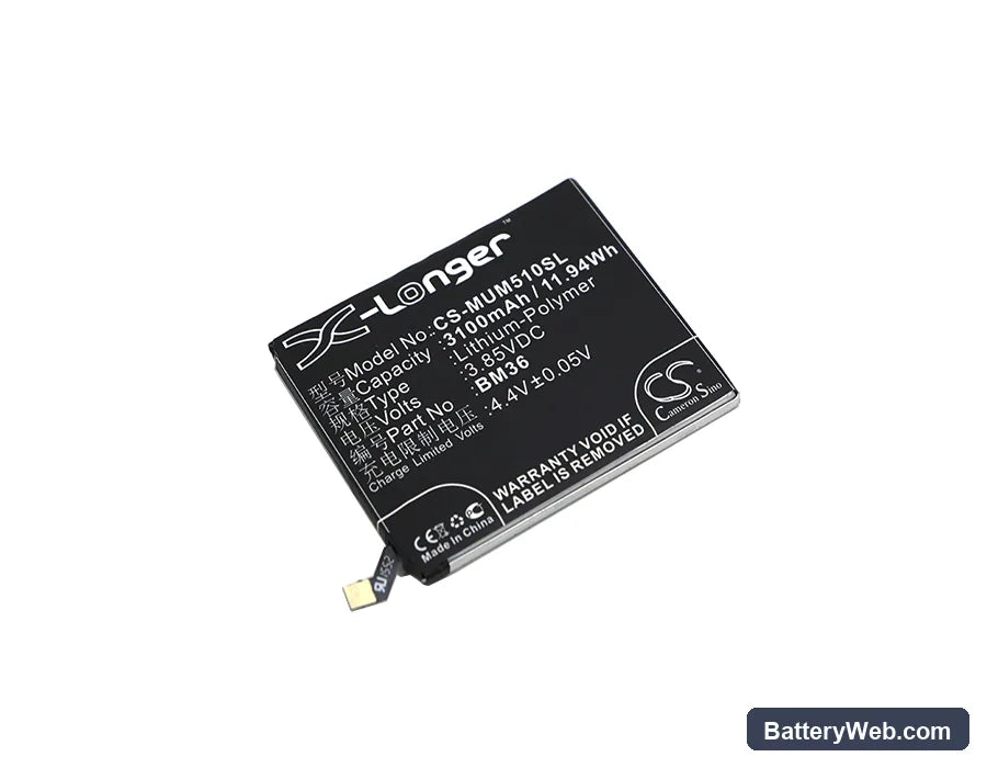 Xiaomi Mi 5s Replacement Battery, 3.85V, 3100mAh, Li-Polymer 1