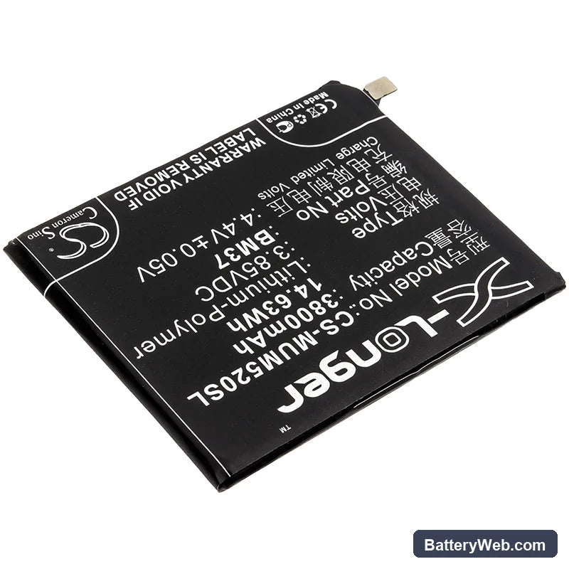 Xiaomi Mi 5s Plus Premium Edition ( International Version ) Replacement Battery, 3.85V, 3800mAh, Li-Polymer 2