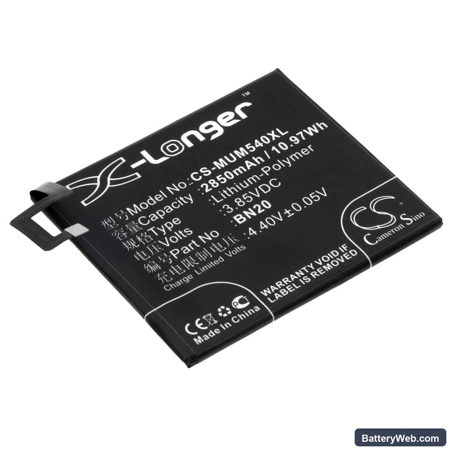 Xiaomi Mi 5c Replacement Battery, 3.85V, 2850mAh, Li-Polymer 1