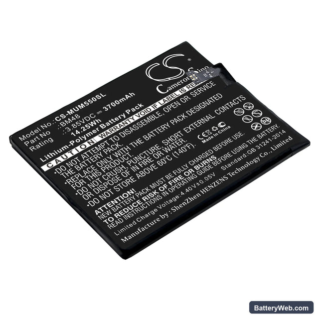 Xiaomi Note 2 Standard Replacement Battery, 3.85V, 3700mAh, Li-Polymer 1