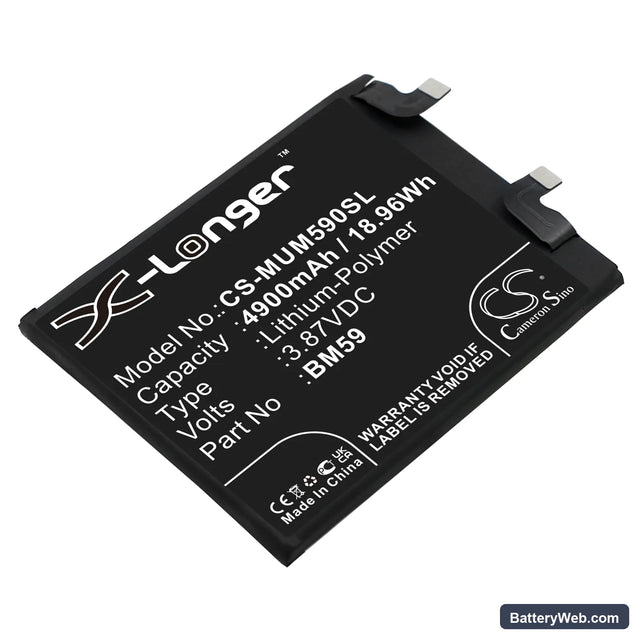 Xiaomi 11T Replacement Battery, 3.87V, 4900mAh, Li-Polymer 1