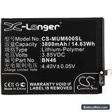 Redmi Note 6 Replacement Battery, 3.85V, 3800mAh, Li-Polymer 3