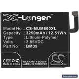 Xiaomi Mi 6 Replacement Battery, 3.85V, 3250mAh, Li-Polymer 3