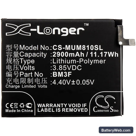 Xiaomi Mi 8 Explorer Replacement Battery, 3.85V, 2900mAh, Li-Polymer 3