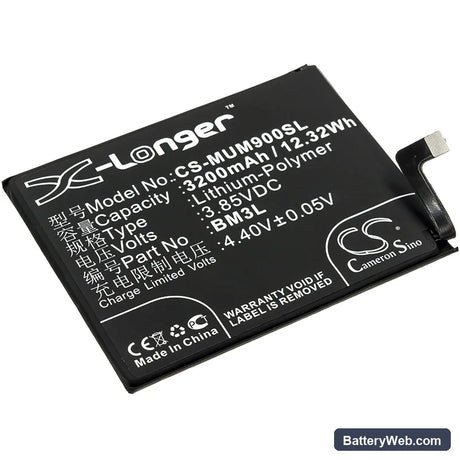 Xiaomi Mi 9 Replacement Battery, 3.85V, 3200mAh, Li-Polymer 1
