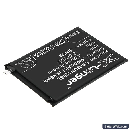 Redmi Note 12 4G Replacement Battery, 3.87V, 4900mAh, Li-Polymer 2