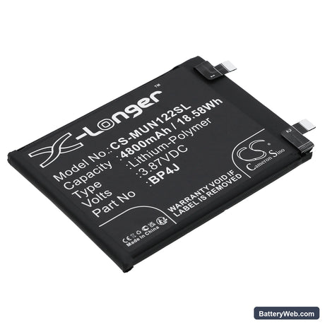 Redmi Note 12 Pro+ 5G Replacement Battery, 3.87V, 4800mAh, Li-Polymer 1