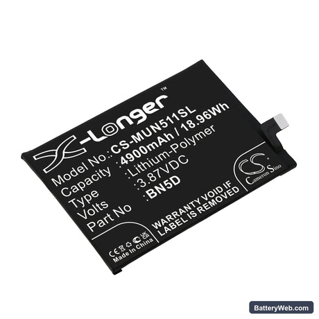 Redmi Note 11S Replacement Battery, 3.87V, 4900mAh, Li-Polymer 1