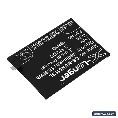 Redmi Note 11S Replacement Battery, 3.87V, 4900mAh, Li-Polymer 2