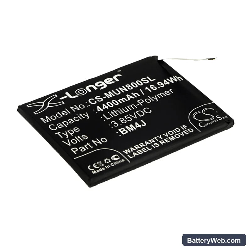 Redmi M1908C3JH Replacement Battery, 3.85V, 4400mAh, Li-Polymer 1