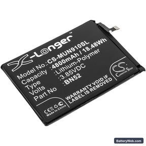 Redmi Note 9 Pro Replacement Battery, 3.85V, 4800mAh, Li-Polymer 1