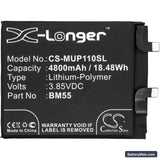 Xiaomi Mi 11 Pro 5G Replacement Battery, 3.85V, 4800mAh, Li-Polymer 3