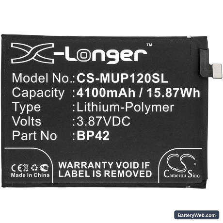 Xiaomi Mi 11 Lite Replacement Battery, 3.87V, 4100mAh, Li-Polymer 3
