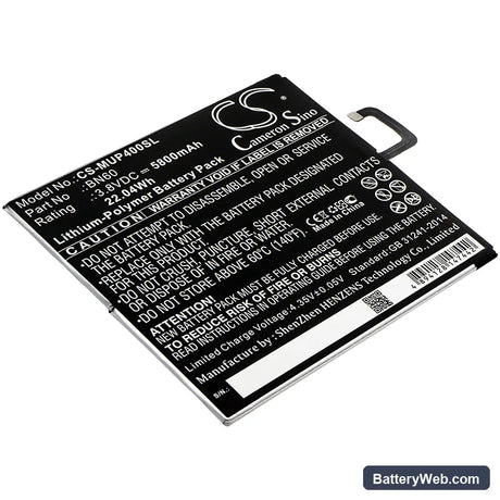 Xiaomi Mi Pad 4 Replacement Battery, 3.8V, 5800mAh, Li-Polymer 1