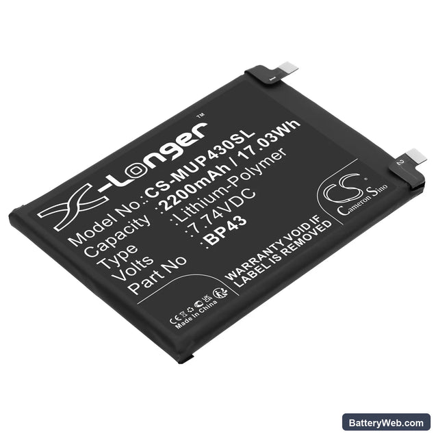 Xiaomi Mix 4 Replacement Battery, 7.74V, 2200mAh, Li-Polymer 1