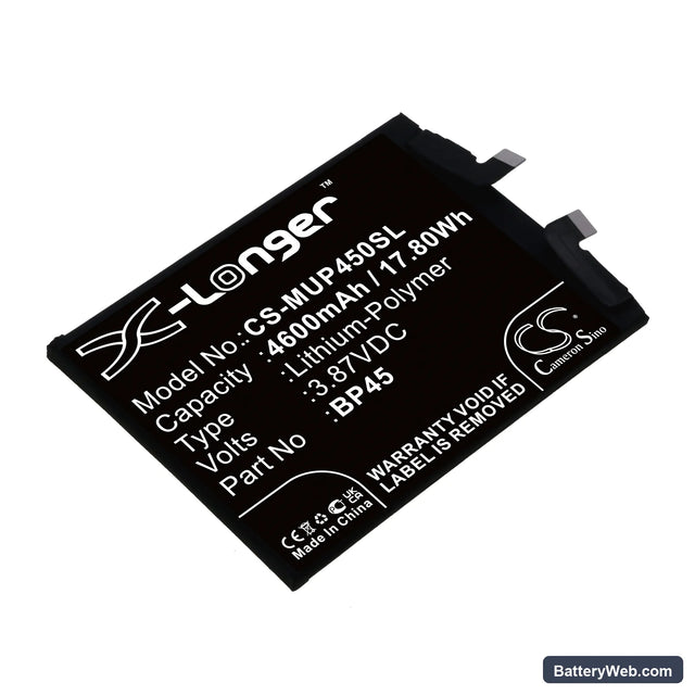 Xiaomi 12 Pro Replacement Battery, 3.87V, 4600mAh, Li-Polymer 1