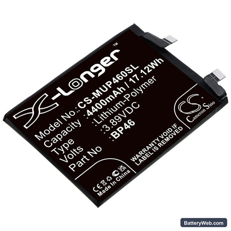Xiaomi Xiaomi 12 Replacement Battery, 3.89V, 4400mAh, Li-Polymer 1