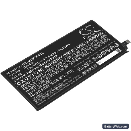 Xiaomi Mi Pad 5 Pro Replacement Battery, 3.87V, 4200mAh, Li-Polymer 1