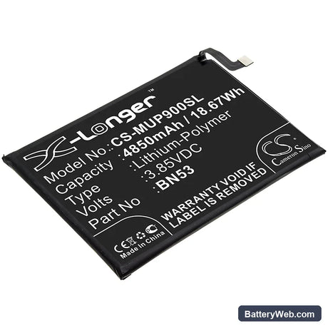 Redmi Note 9 Pro Replacement Battery, 3.85V, 4850mAh, Li-Polymer 1